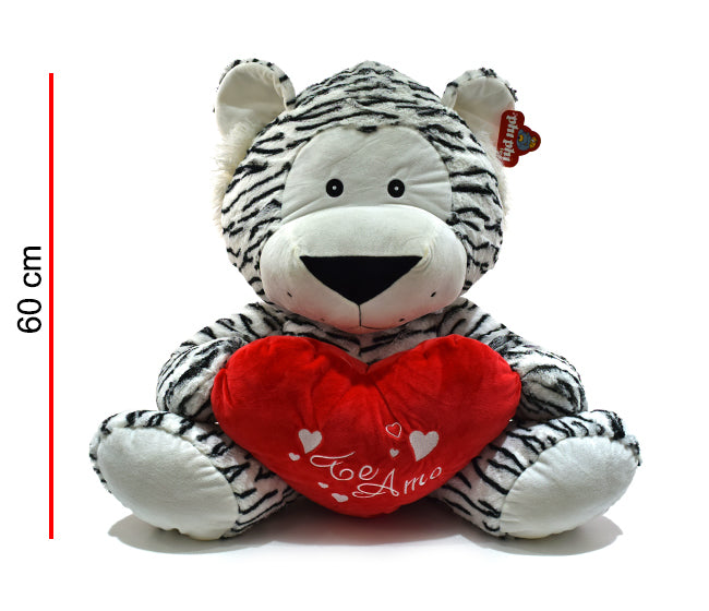 Tigre Blanco Y Marron Con Corazon    Te  Amo PHI PHI TOYS 1