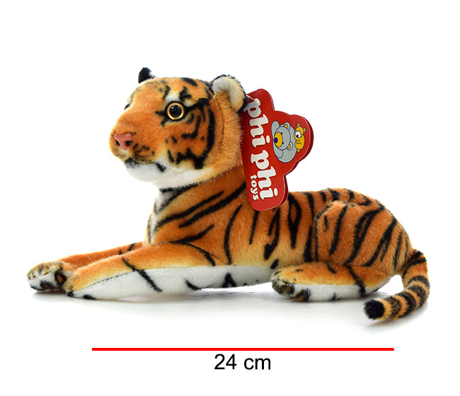 Tigre Marron Echado 24cm PHI PHI TOYS 2