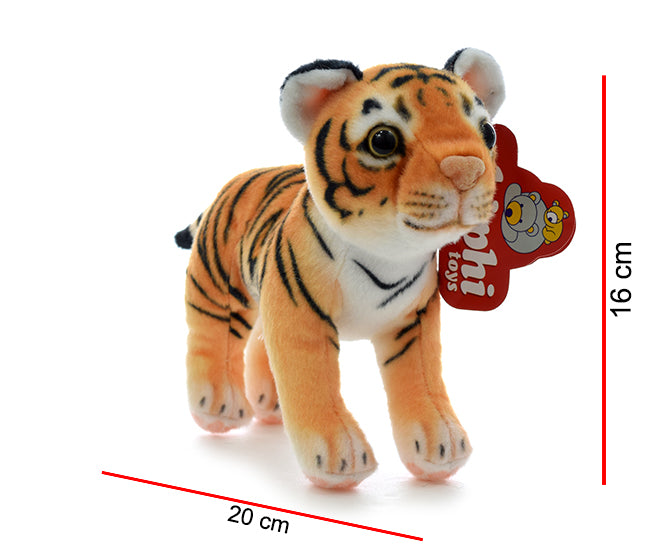 Tigre Marron Parado 20cm PHI PHI TOYS 3