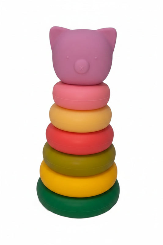 Torre de animales apilable de silicona