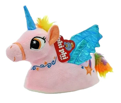 Pantuflas de peluche unicornio - niños y adultos