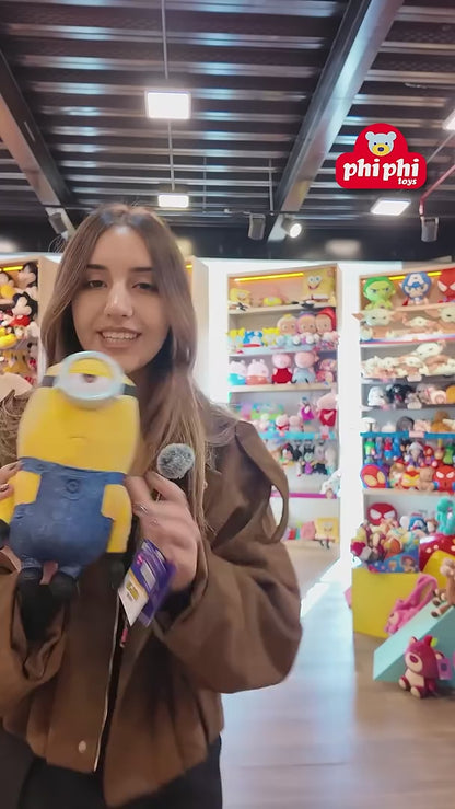 Peluche Minion Dick con gafas de plástico 25cm