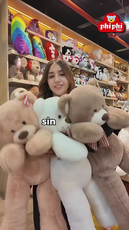 Peluche oso con moño 1 metro